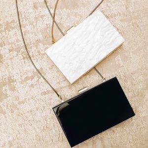 Rachel Zoe Pearl Acrylic Clutch